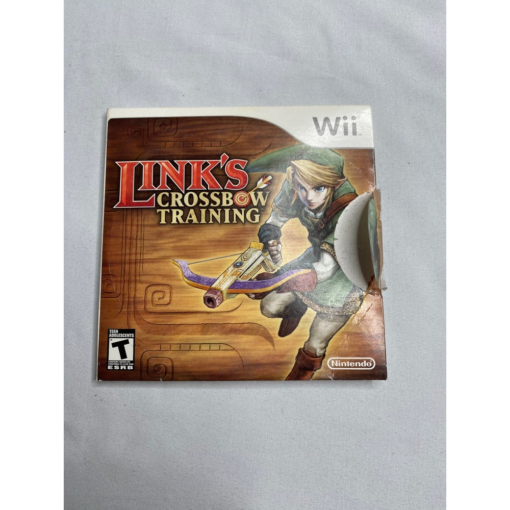 Nintendo Wii Links Crossbow Training Zelda Game with Manual and Sleeve